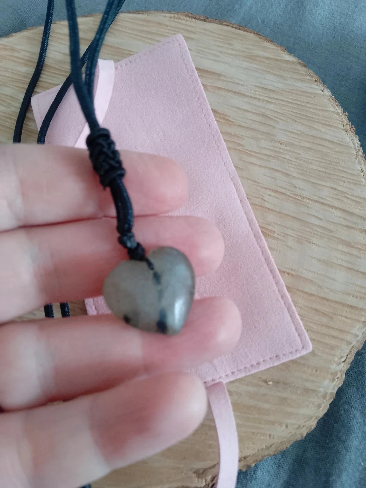 Collier sautoir pierre de labradorite – photo 2